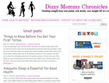 Tablet Screenshot of dizzymommychronicles.com